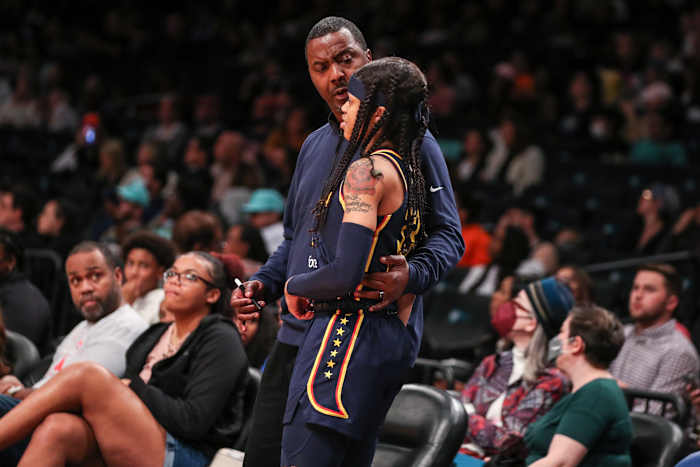 Indiana Fever coach and former Indiana Pacers player Carlox Knox